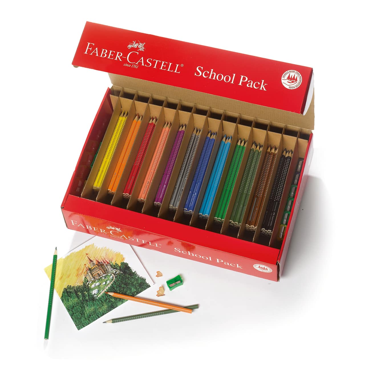 Faber-Castell® Grip Colored EcoPencil School Pack